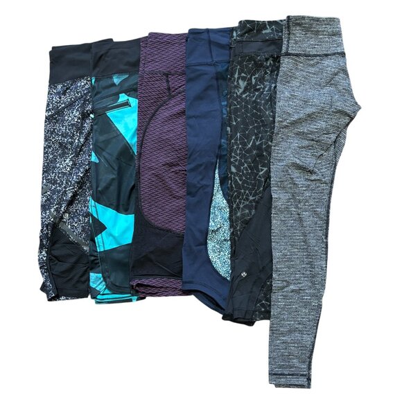 LULULEMON Bundle of (6) Pairs of Leggings SZ 4/6 - Picture 1 of 5